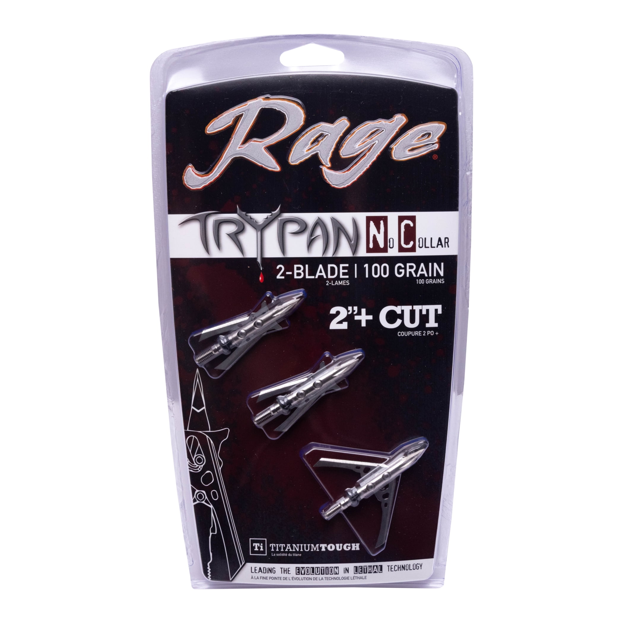 Rage Hypodermic Trypan NC Broadhead, 3-Pack, 2