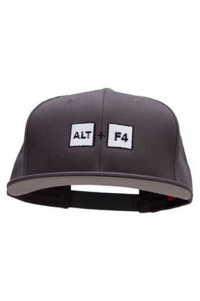 Rage Quit Embroidered Prostyle Snapback - Charcoal OSFM