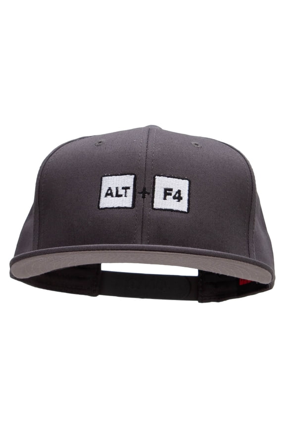 Rage Quit Embroidered Prostyle Snapback - Charcoal OSFM