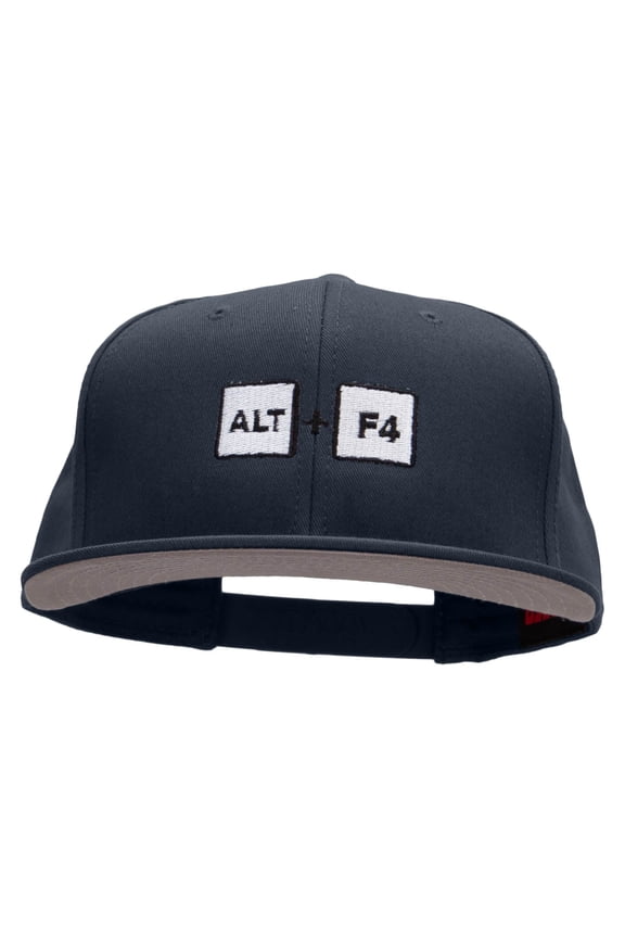 Rage Quit Embroidered Prostyle Snapback - Navy OSFM