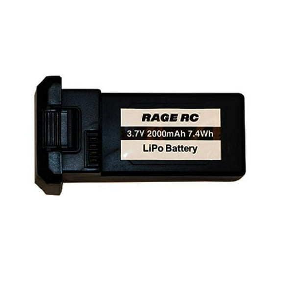 Rage R-C RGR4557 3.7V 1S 2000mAh Lipo Battery with Case - Stinger 3.0