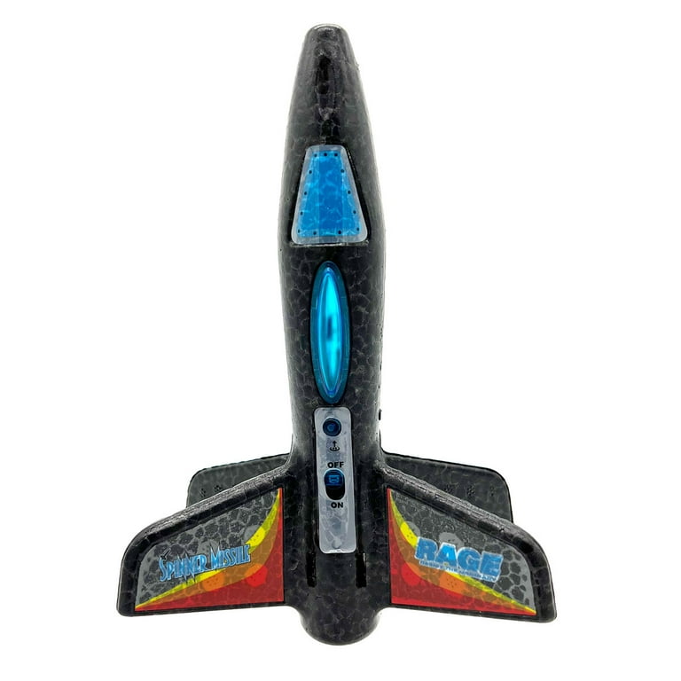Rage RGR4130B Spinner Missile Electric Free-Flight Rocket, Black