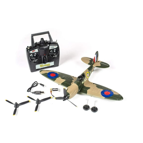 Rage RC A1303 Supermarine Spitfire Micro RTF Airplane with PASS (Pilot Assist Stability Software) System