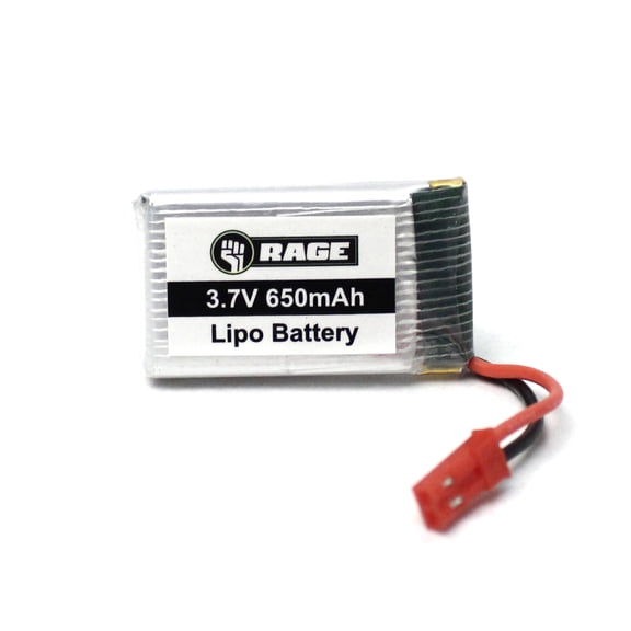 Rage RC RGR4054 Stinger 240 FPV 1S 3.7V 650 mAh Lipo Battery