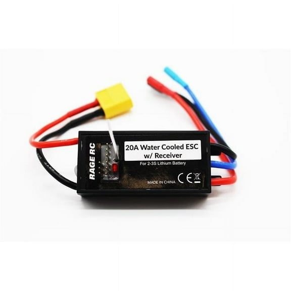 Rage RC RGRB1465 2 Channel Light Wave 400BL 2.4GHz ESC Integrated Receiver