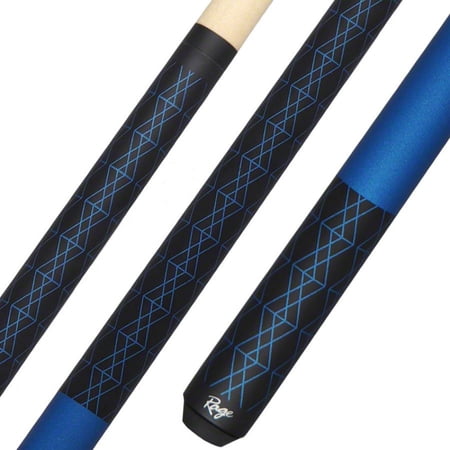 Rage RG112 Two-Piece Billiards Pool Cue Stick w/ Blue Diamond graphics