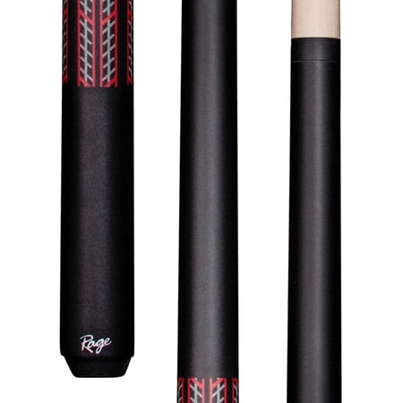 Rage RG114 Two-Piece Billiards Pool Cue Stick with red tread design