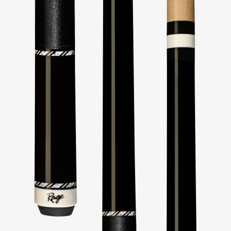 Rage RGC5 Billiards Pool Cue Stick w/ Maple Shaft (Black/Black) Adjustable Weight