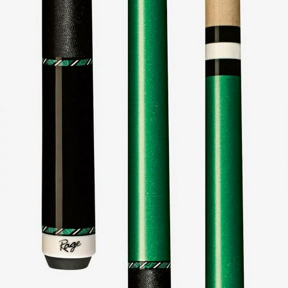 Rage RGC8 Billiards Pool Cue Stick w/ Hard Rock Maple Shaft (Green/Black)