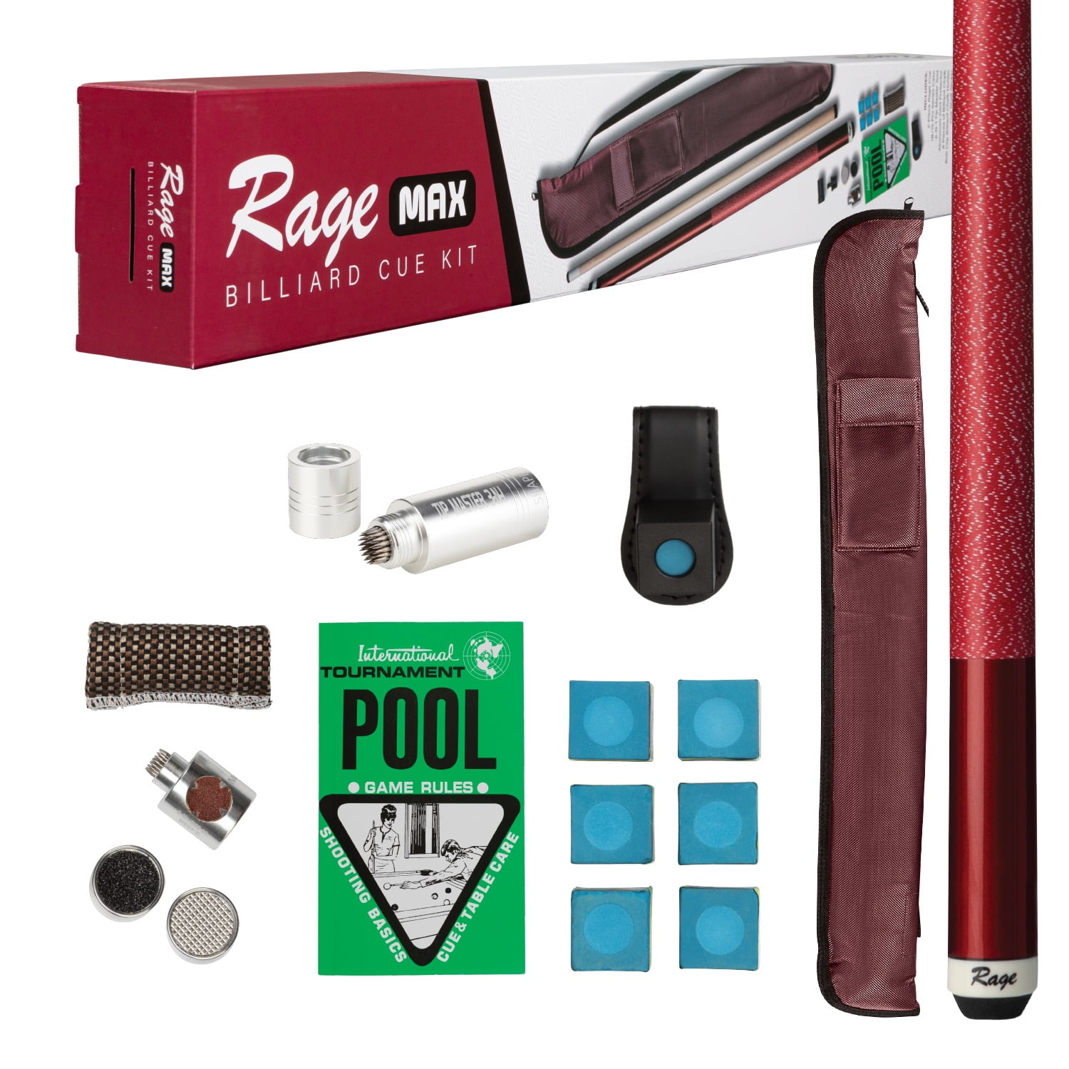 Premium Blue Steel Rage Billiard Cue Stick