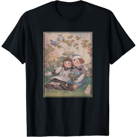 Raggedy Ann & Andy In The Flower Garden T-Shirt