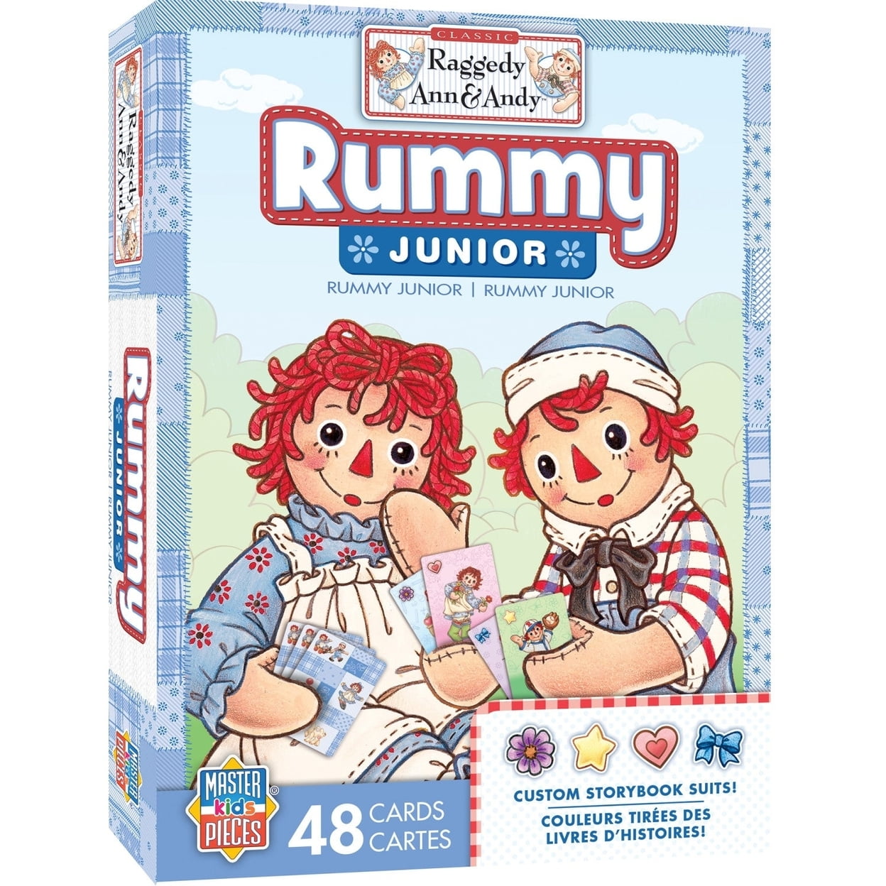 Raggedy Ann and Andy Rummy Junior Card Game 48 Illustrated Playing Cards Family Fun - Walmart.com