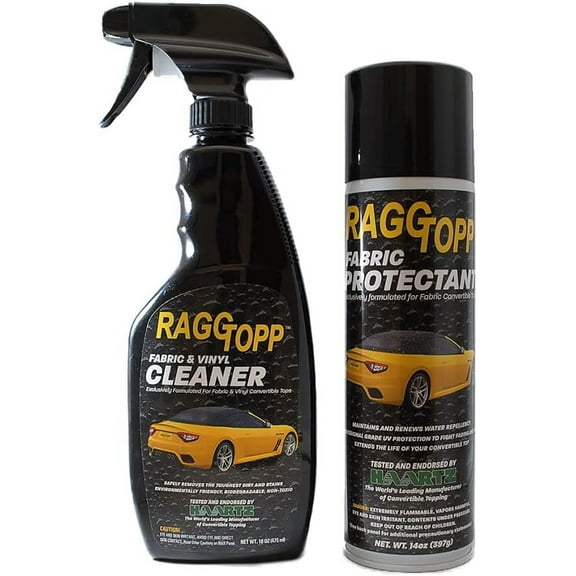 Raggtopp Convertible Top Care Kit - Fabric Cleaner and Protectant Twin Pack