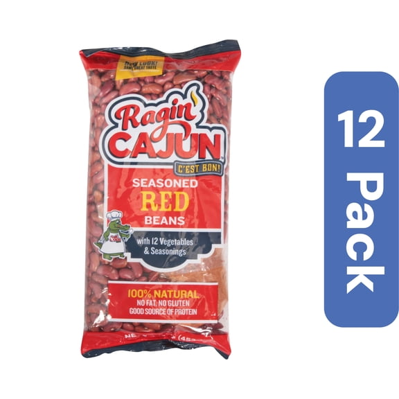 Ragin' Cajun Red Bean Seasoning & Vegetables Mix 16 oz (Pack Of 12)