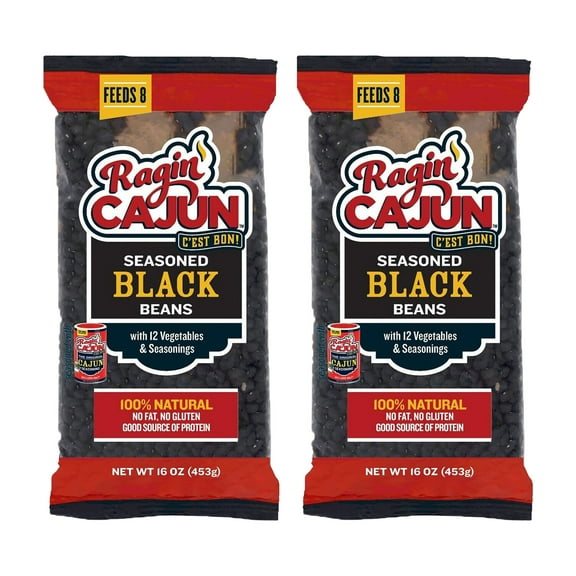 Ragin' Cajun Seasoned Black Beans (2 Pack)