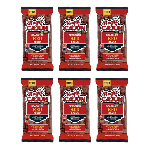 Ragin' Cajun Seasoned Red Beans (6 pack)