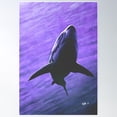 thumbnail image 1 of Ragin Waters - Purple Poster Wall Art, Modern Wall Decor For Living Room Bedroom, 16x24 UNFRAMED, 1 of 3