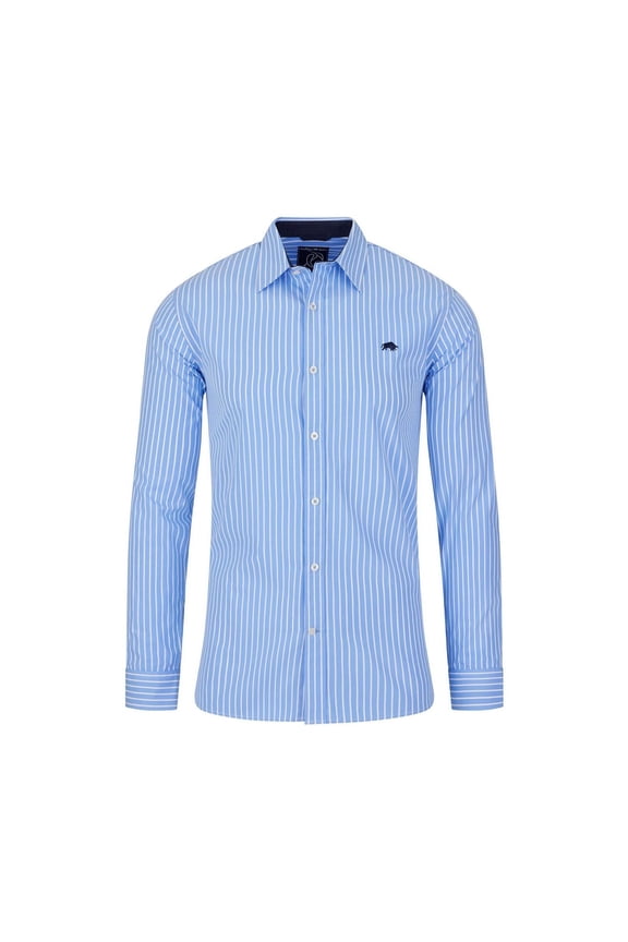 Mens Classic Striped Long-Sleeved Shirt