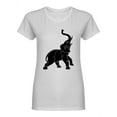 thumbnail image 1 of Raging Elephant Shaped T-Shirt Women -Image by Shutterstock, Female XX-Large, 1 of 2