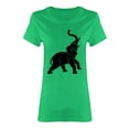 thumbnail image 1 of Raging Elephant Shaped T-Shirt Women -Image by Shutterstock, Female XX-Large, 1 of 2
