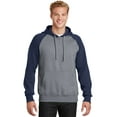 thumbnail image 1 of Raglan Colorblock Pullover Hooded Sweatshirt, 1 of 2