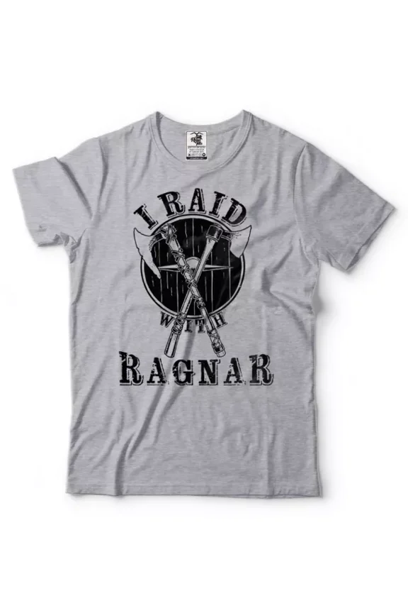 Ragnar Lothbrok T-Shirt The Vikings Tee Shirt Ragnar Lodbrok Raid Viking Tee, Unisex T-Shirt