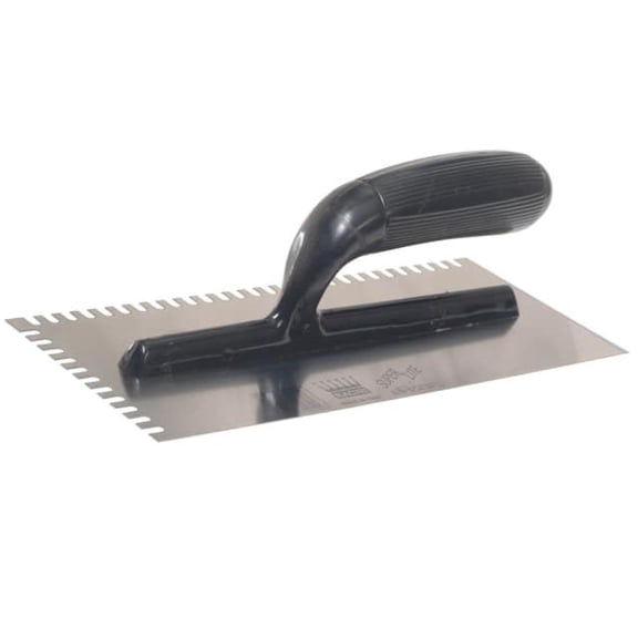 Ragni - R231 Mastic Trowel U Notches Edge Plastic Handle 11 x 4.3/4in