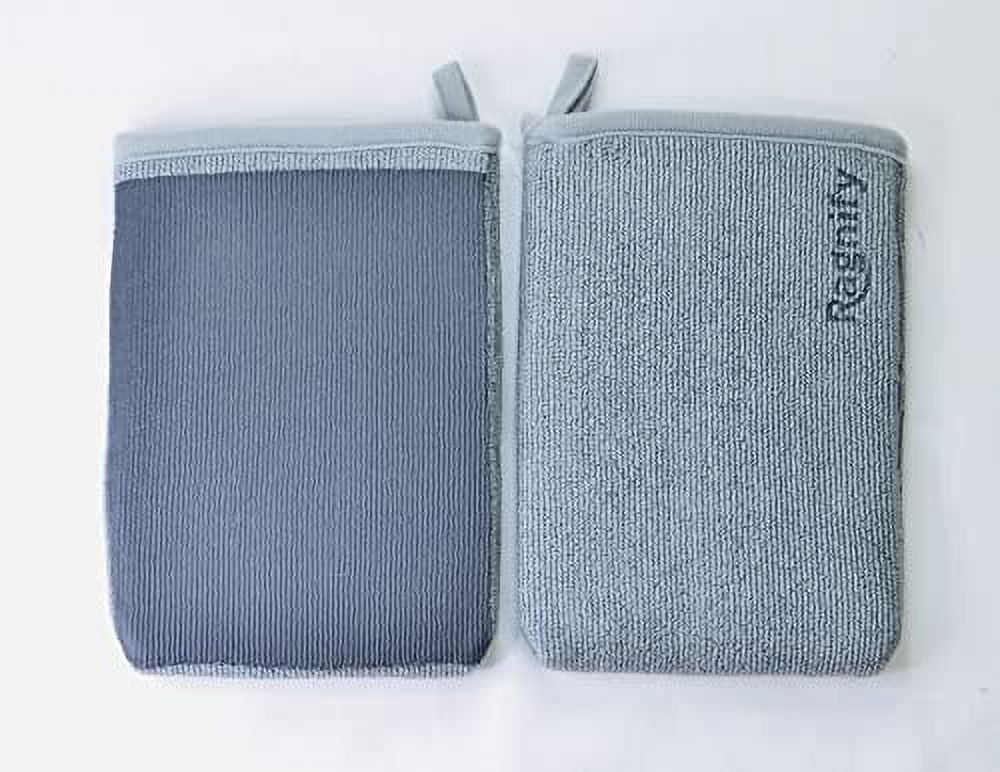 Ragnify Pack of 2 Clay Mitt Auto Detailing Medium Grade Clay Bar  Alternative Mitt for Flawless Removal of Surface Bonded Micro Contaminant  (Gray) 
