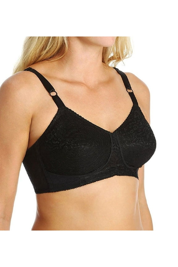 Satin and Lace Support Bra - 2101