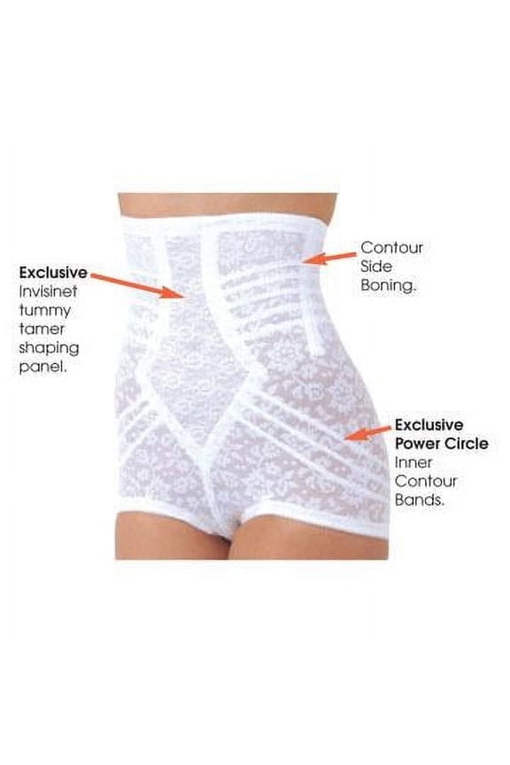 Women's Lacette No Roll High Waist Brief, Firm Shaping & Tummy Control – Style 6107