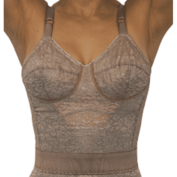 Rago Women's Long Line Bra -2202-42DD-Mocha