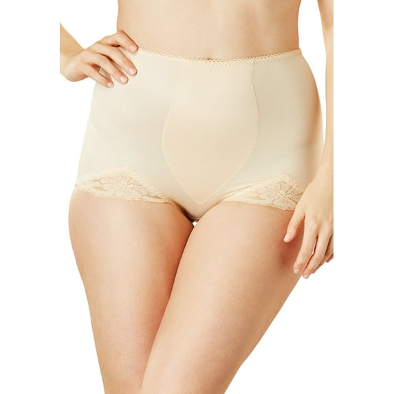 Rago Women's Plus Size Tummy Control Brief