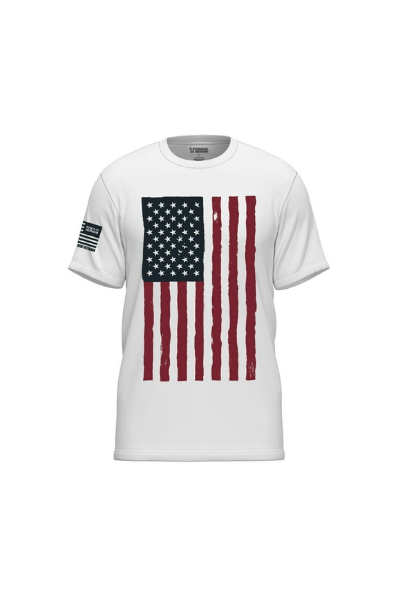 All Gender Short Sleeve Brush Stroke Flag Graphic Tee in Mens Sizes S-5XL