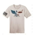 thumbnail image 1 of Rags of Honor Natural White Short-sleeve T-shirt with our Eagle Flag V2 XL, 1 of 5