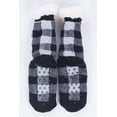 thumbnail image 1 of Ragstock Black Plaid Sherpa Lined Socks, 1 of 3