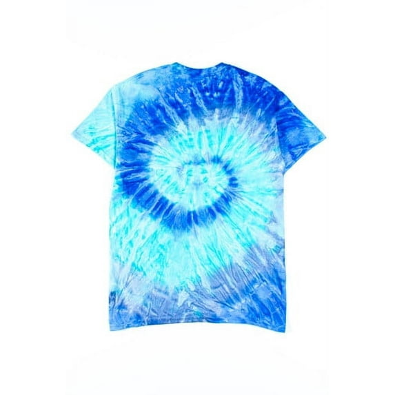Blue Burst Tie Dye Shirt - Unisex Casual Summer Tee, Unique Design