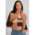 thumbnail image 1 of Corduroy Puffer Vest - Pink Sleeveless Outerwear Jacket, 1 of 4