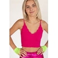 thumbnail image 1 of Ragstock Fuchsia Lace Trim Seamless Cami, 1 of 4