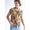 thumbnail image 1 of Ragstock Golden Flora Hawaiian Camp Shirt, 1 of 4