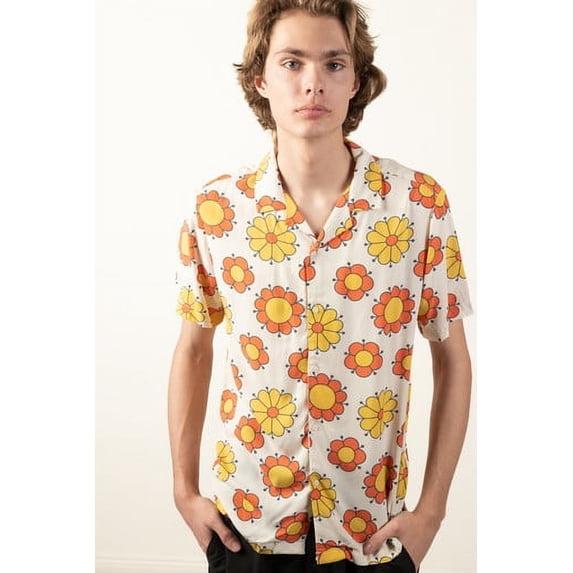 Ragstock Groovy Floral Button Up Shirt