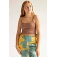 thumbnail image 1 of Ragstock Hazelnut Ruched Side Crop Cami, 1 of 4