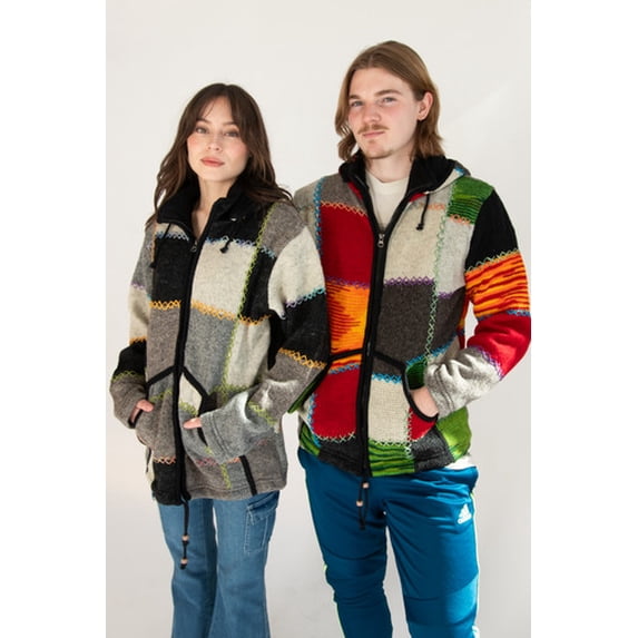 Ragstock Heavy Wool Patchwork Jacket