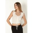 thumbnail image 1 of Ragstock Ivory Center Ruched Tee, 1 of 4