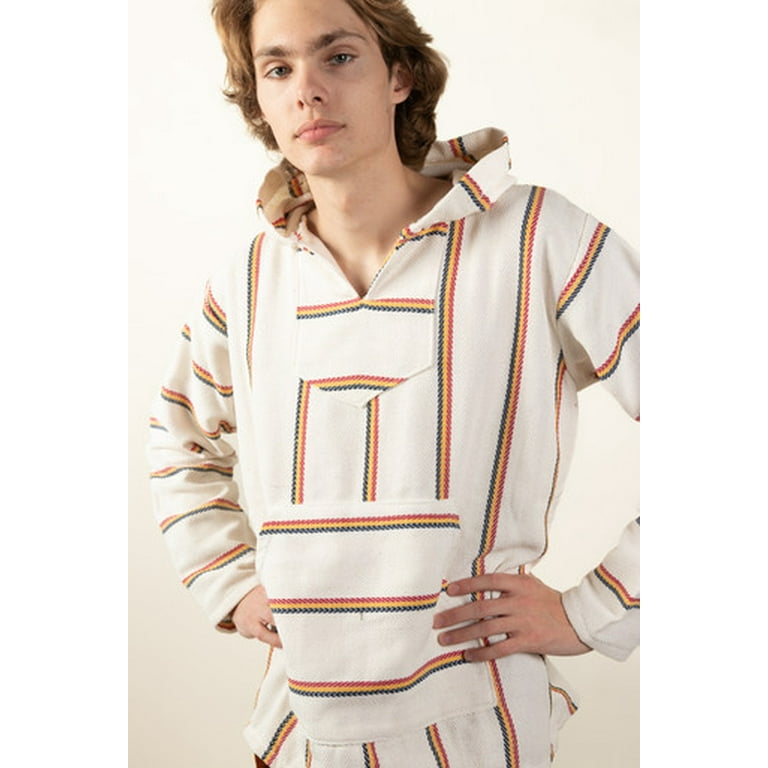Lightweight San Miguel Baja Hoodie Striped Pullover Drug Rug Walmart