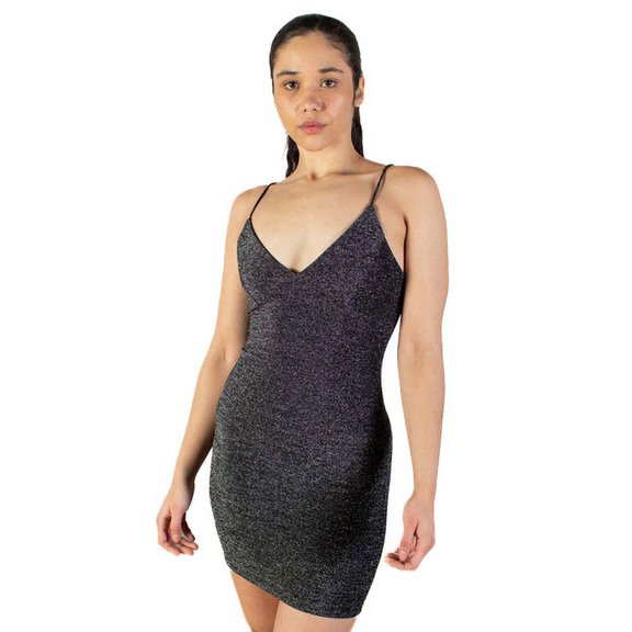 Lurex Cami Mini Dress - Shimmer Spaghetti Strap Party Dress