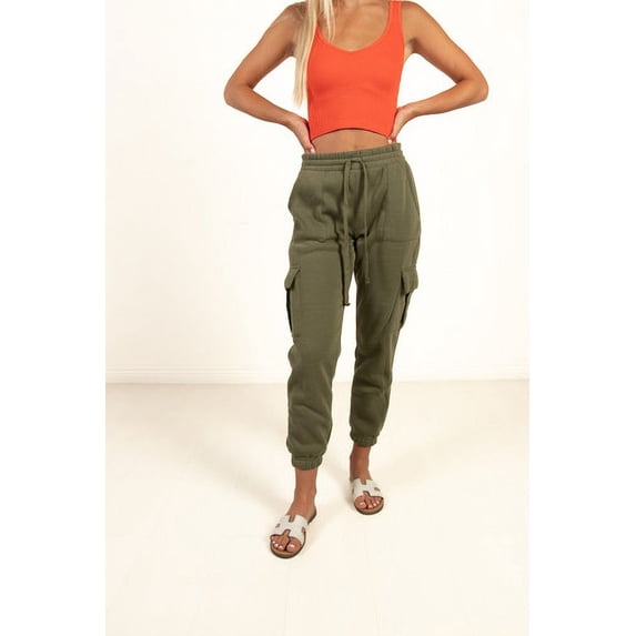 Ragstock Olive Cargo Sweatpants