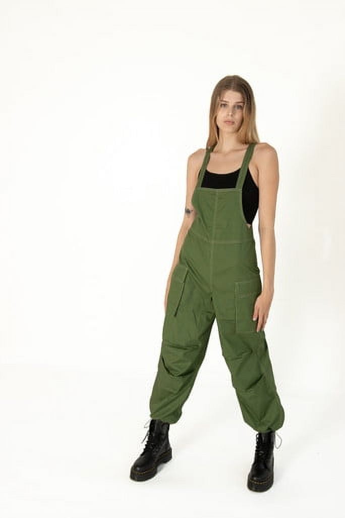 Ragstock Olive Parachute Overalls