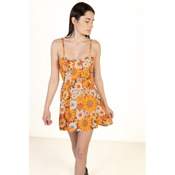 Ragstock Padded Cup Floral Mini Dress