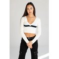 thumbnail image 1 of Ragstock Ribbed V Neck Stripe Sweater, 1 of 4