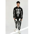 thumbnail image 1 of Skeleton Joggers - Halloween Costume Pants, Black Skeleton Sweatpants, 1 of 4
